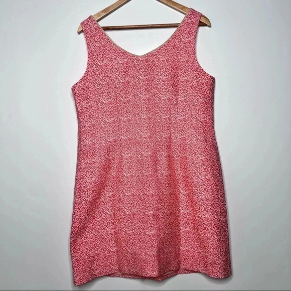 Buckley K NWT Coral Cheetah Print Shift Dress Size 12 - Picture 2 of 7
